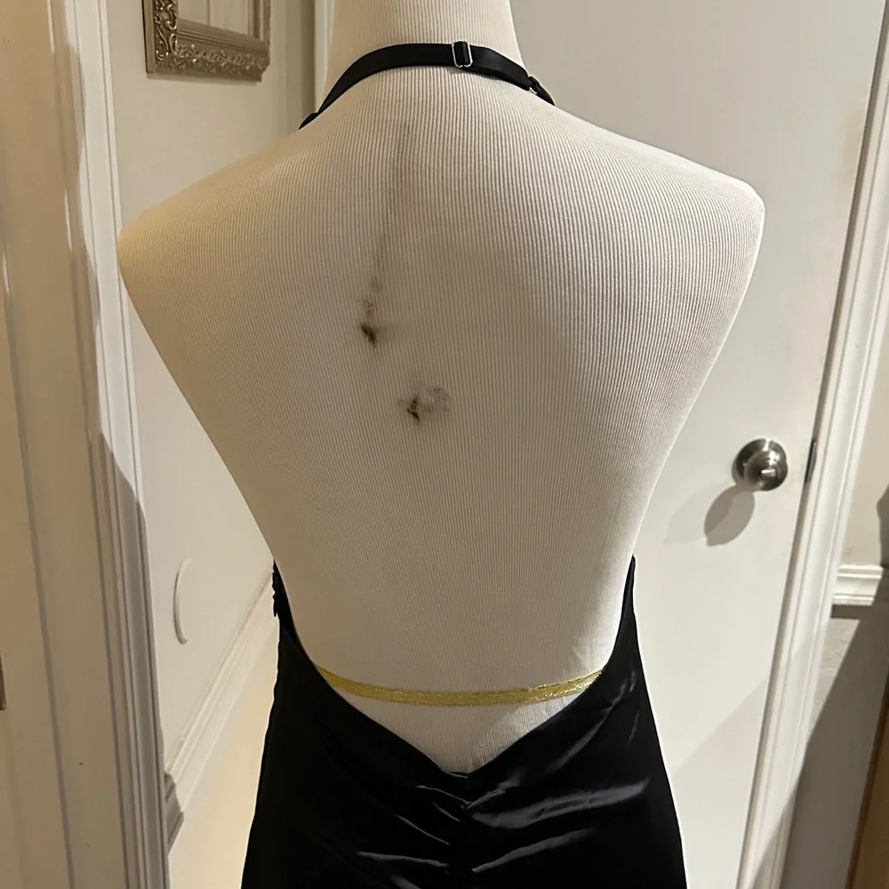 Free People Black Backless Halter Dress - Picture 6 of 13